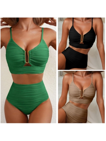 Costum de baie cu talie inalta 08