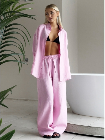 Set bluza cu nasturi si pantaloni 06