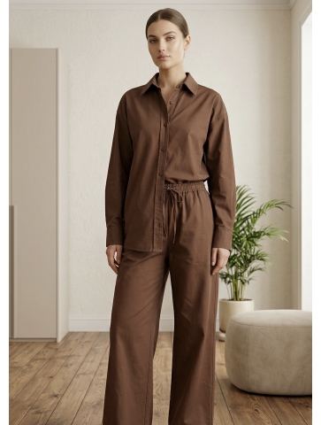 Set bluza cu nasturi si pantaloni 06