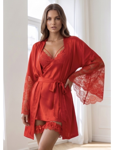 Set halat, rochie si jartiere 07